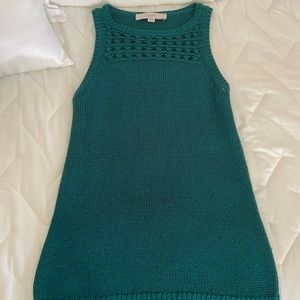 Emerald green LOFT sleeveless sweater. Excellent used condition.